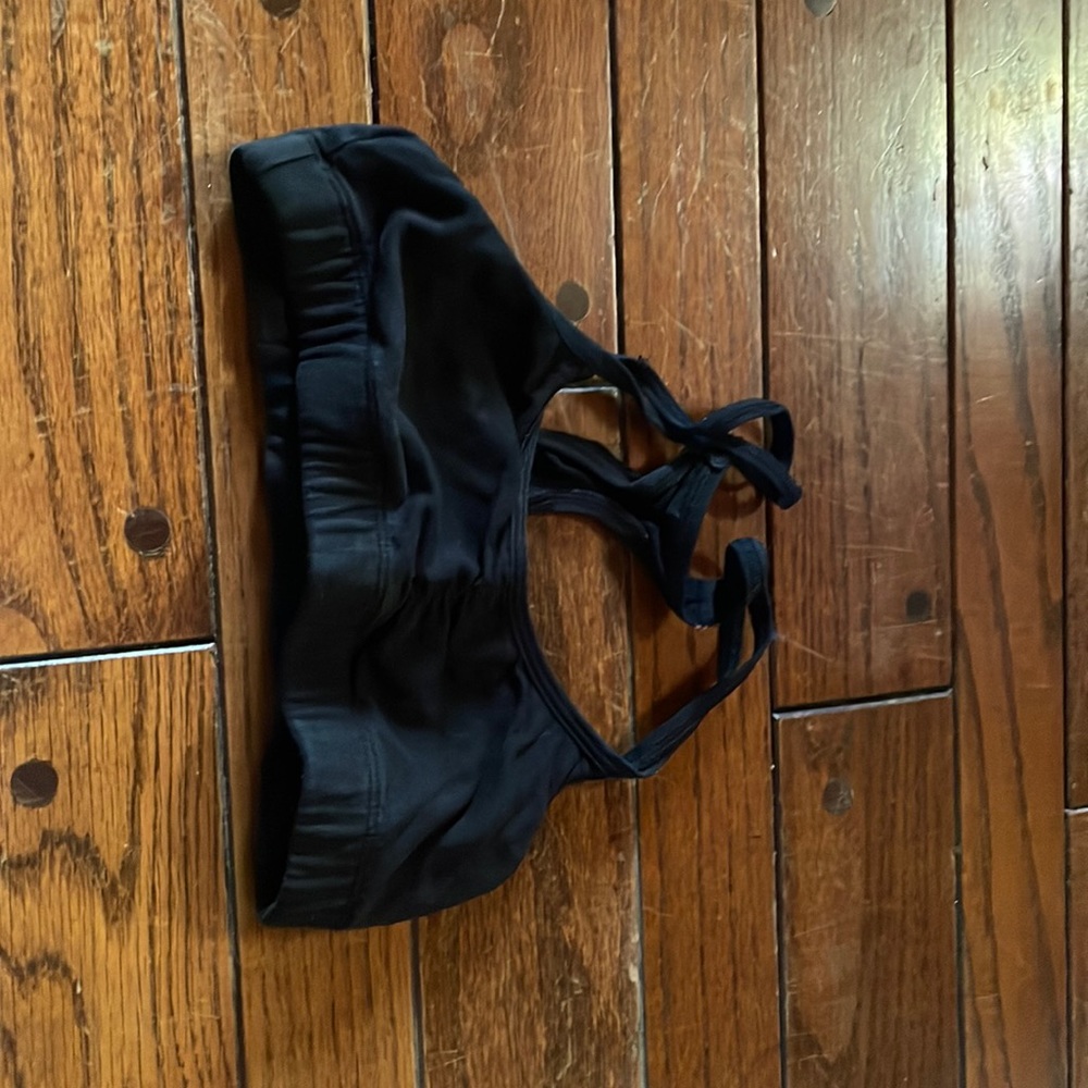 Black kids sports bra